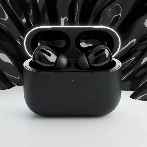 Wireless TWS earbuds showcase