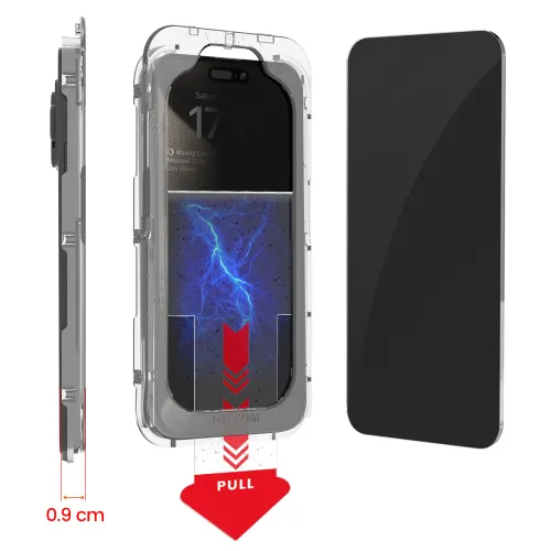 Membrane flexible screen guard with applicator tray